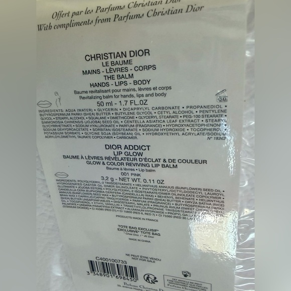 Dior Around the World Raffia Tote Set. Includes Le Baum & LipGlow New SEALED GWP - Picture 13 of 15